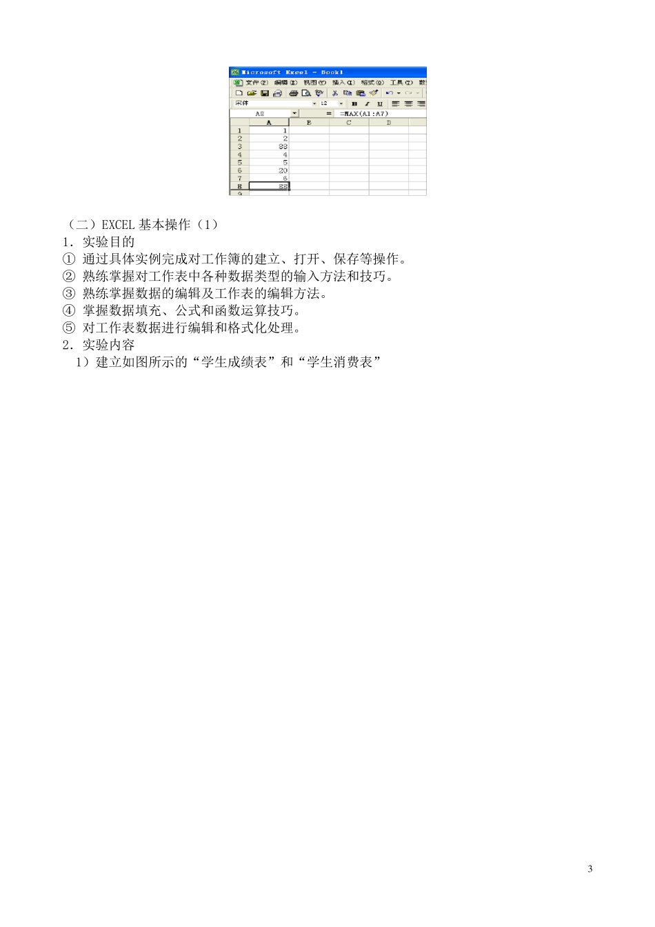 Excel财务应用实训指导书_第3页