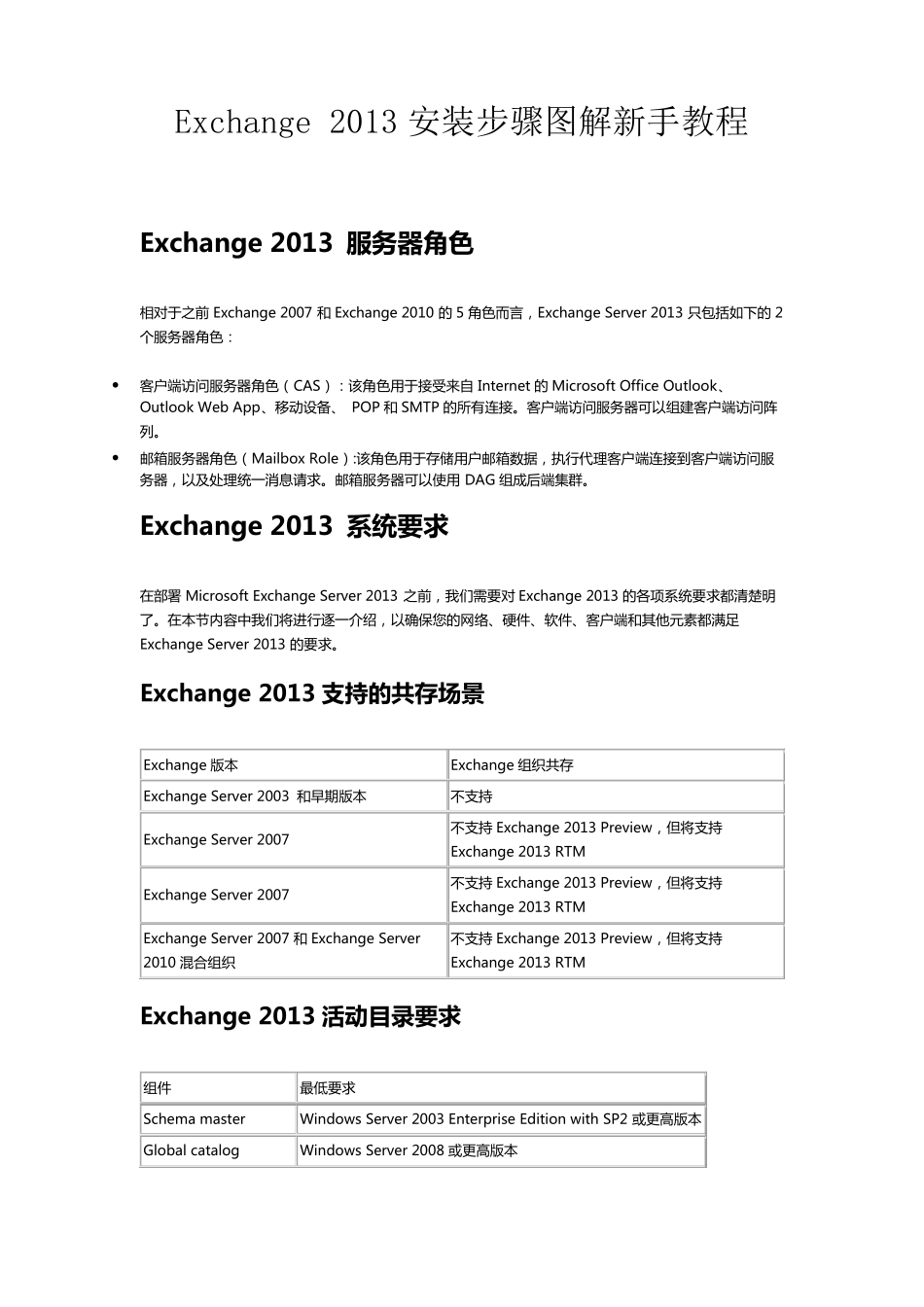 Exchange2013安装步骤图解新手教程_第1页