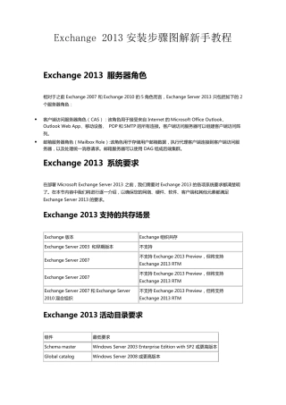 Exchange2013安装步骤图解新手教程