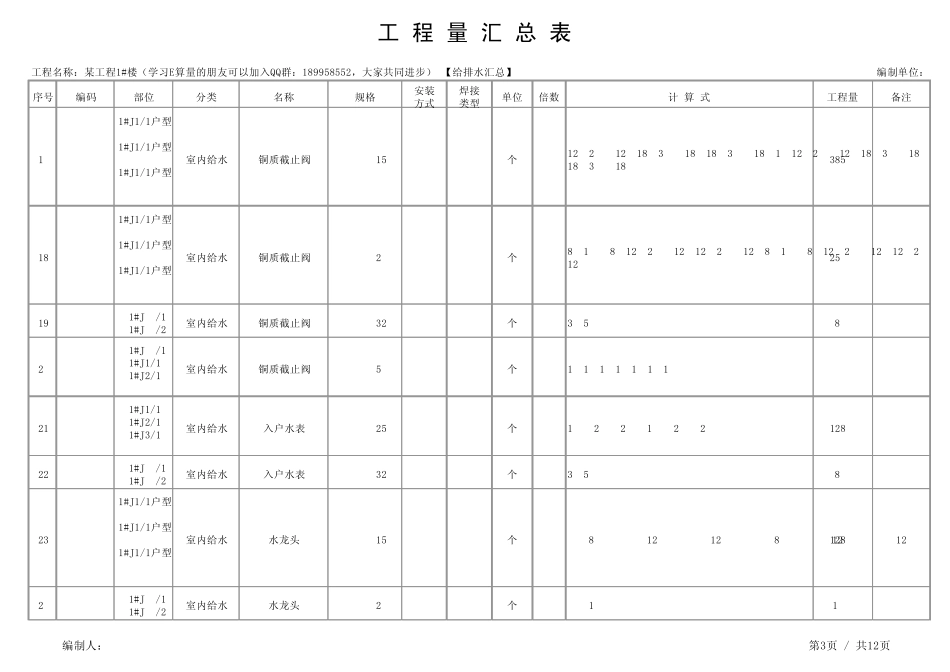 E算量给排水模板示例_第3页