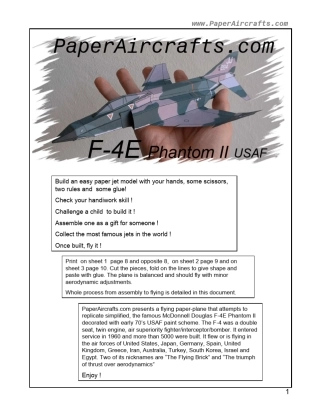F4EUSAirForce可飞纸模型