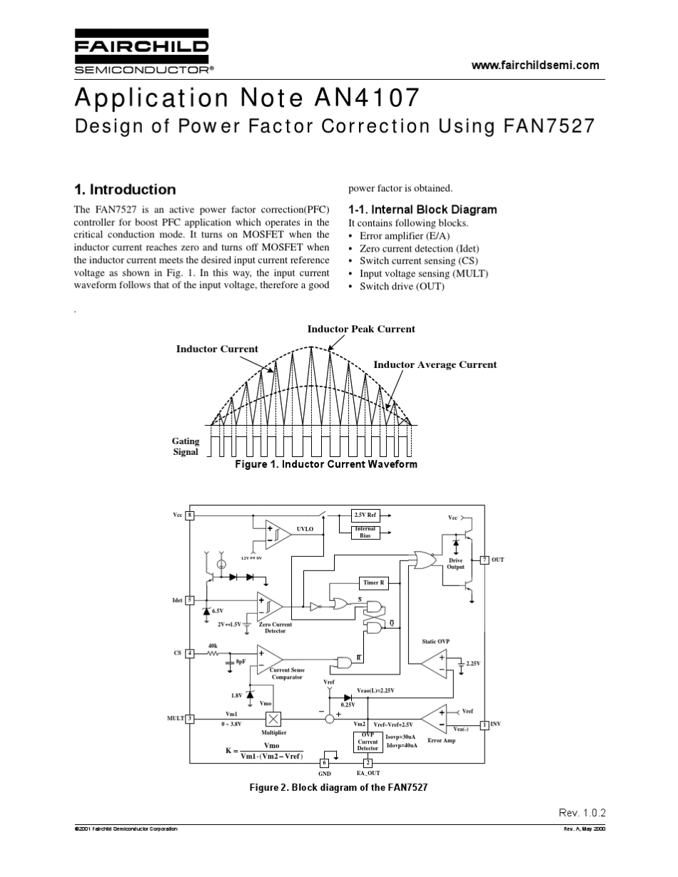 FAN7527功率因数校正器设计(官方英文原版)_第1页