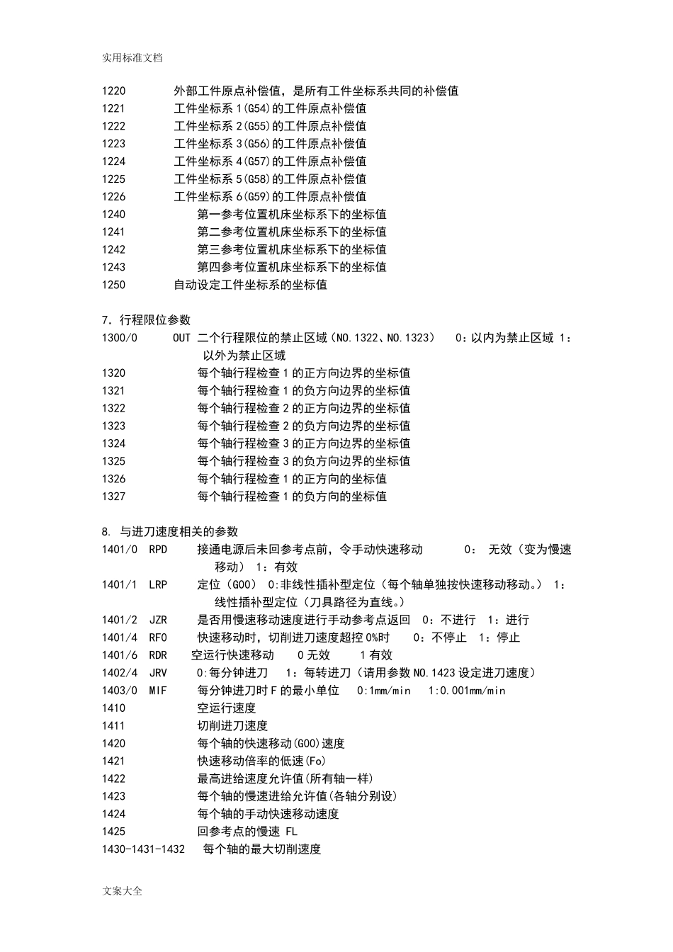 FANUC数控全参数一览表_第3页