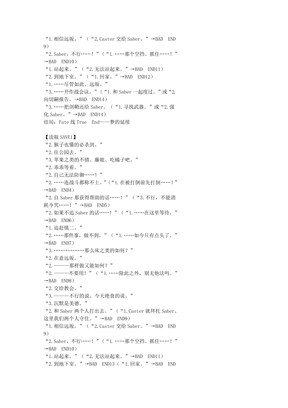 fatestaynight游戏中文版攻略_第2页