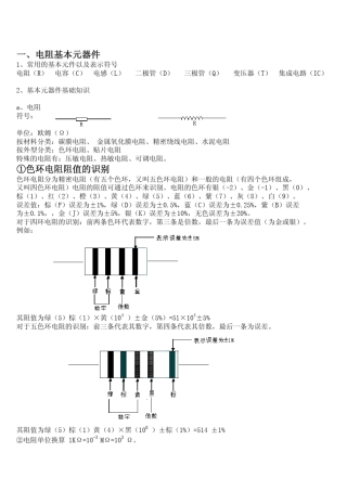 FA技术员电子基础培训教材