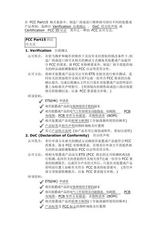 FCCPART15分类