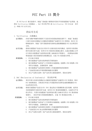 FCC_PART15简介