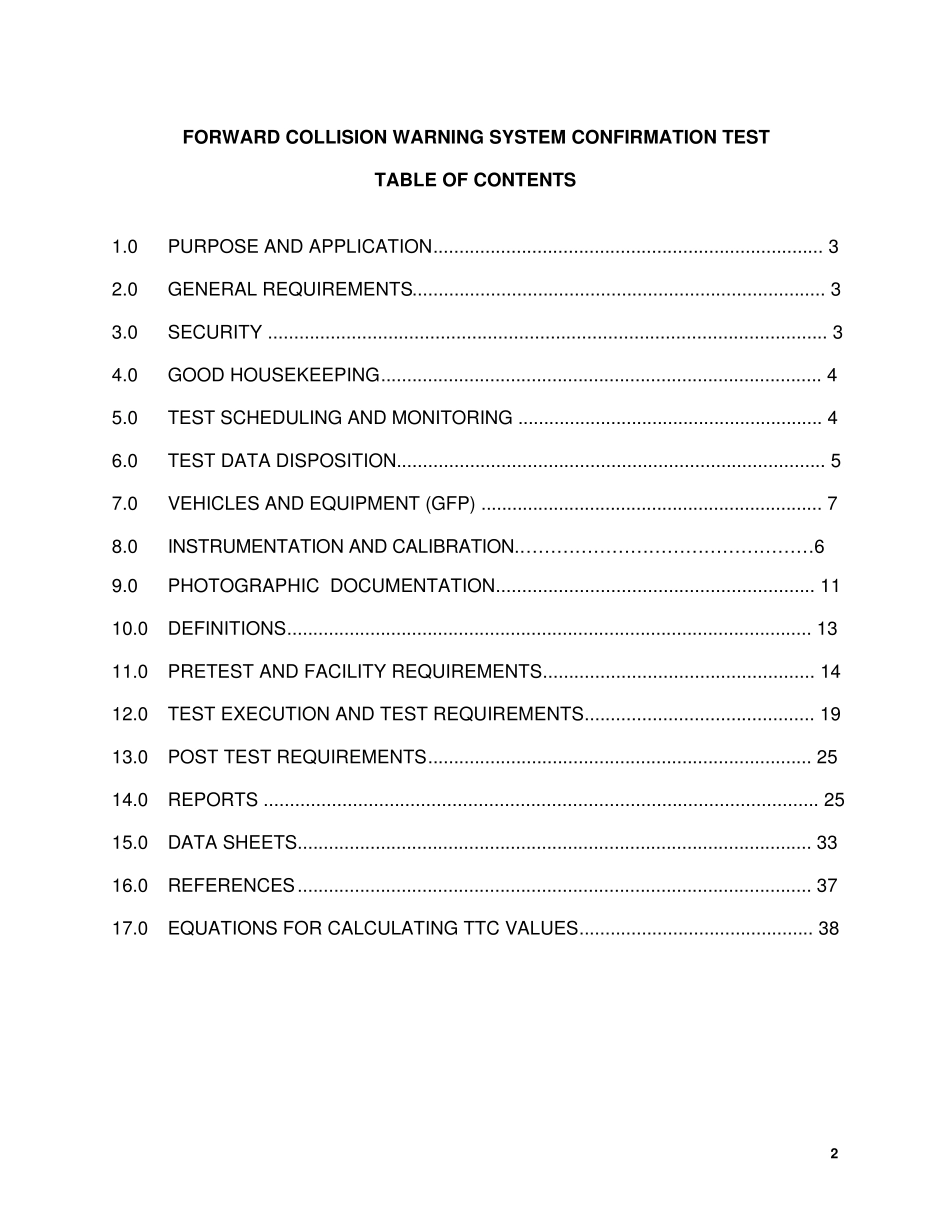 FCW系统有效性测试标准_FCW_NCAP_Test_Procedure_272013_第2页