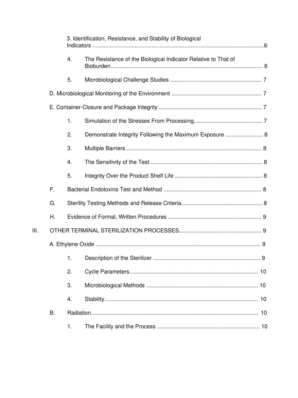 FDA灭菌工艺验证申报资料指南(中英文)_第3页