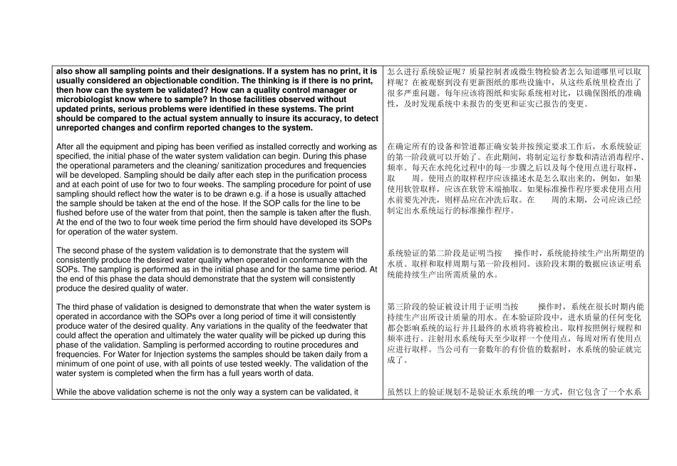 FDA高纯水系统检查指南中英_第3页