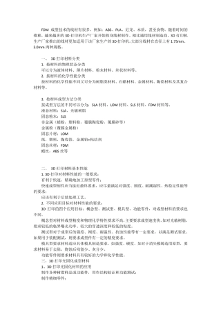 FDM3D打印线材