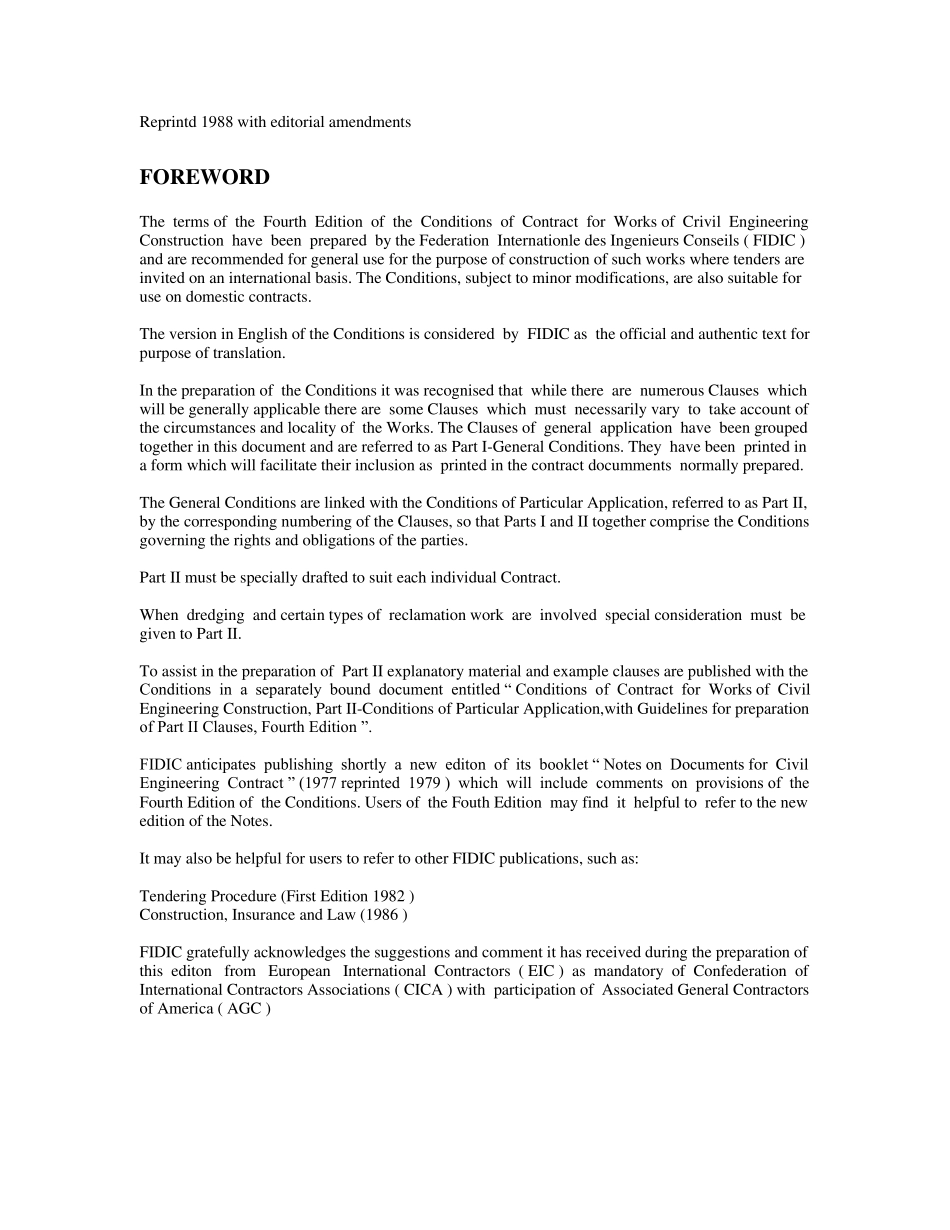 fidic英文版1987_第1页