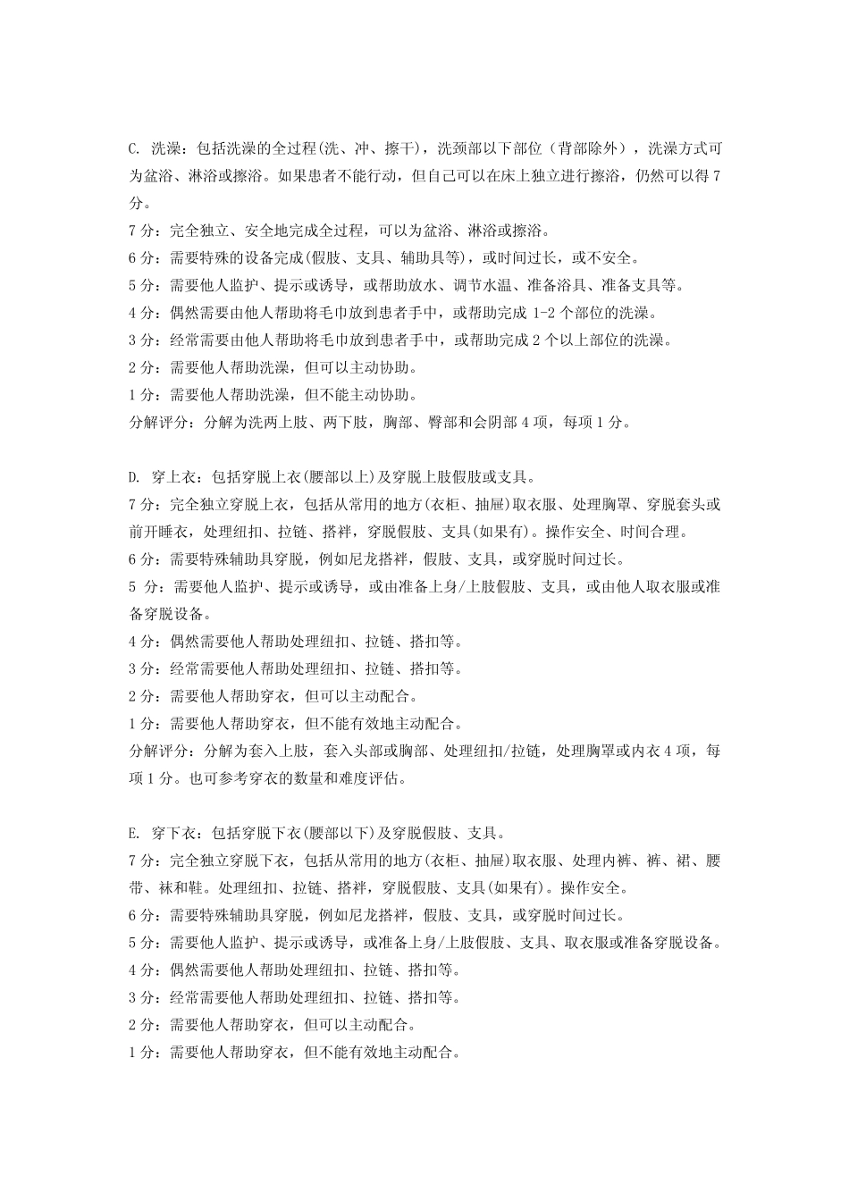 FIM评定量表标准_第3页