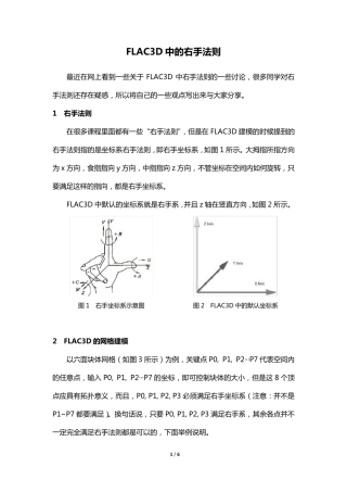 FLAC3D中的右手法则