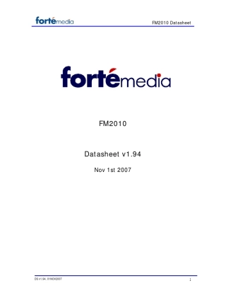 FM2010_NE_WE_Datasheet_2007版