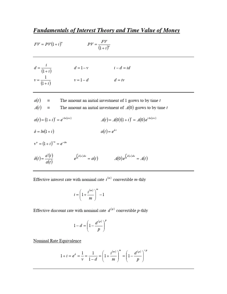 FMFormulas北美精算师SOA考试第二门FM公式汇总_第2页
