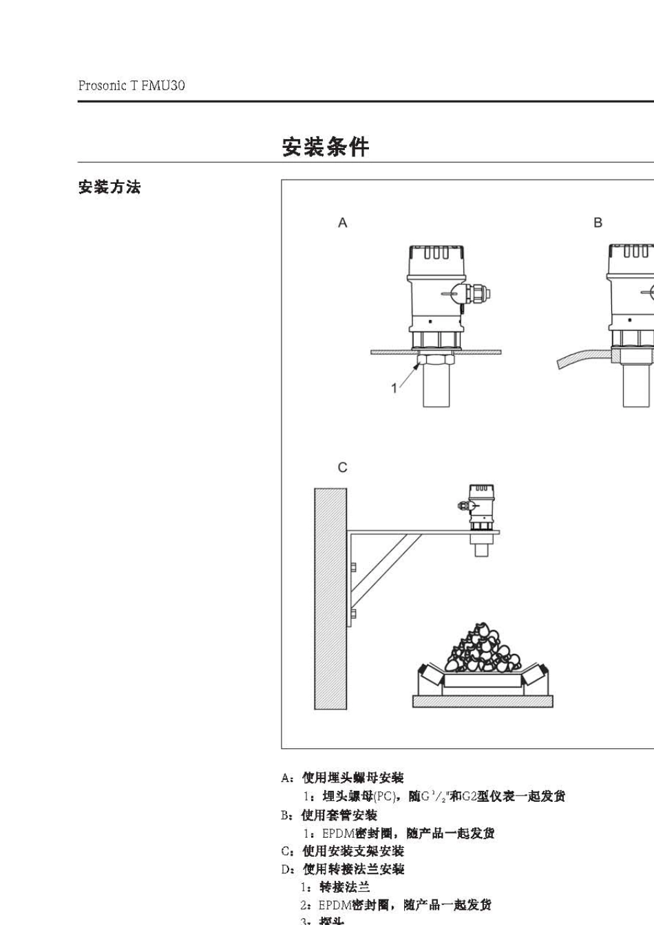 FMU30超声波物位计E+HFMU30超声波液位计性能参数_第3页