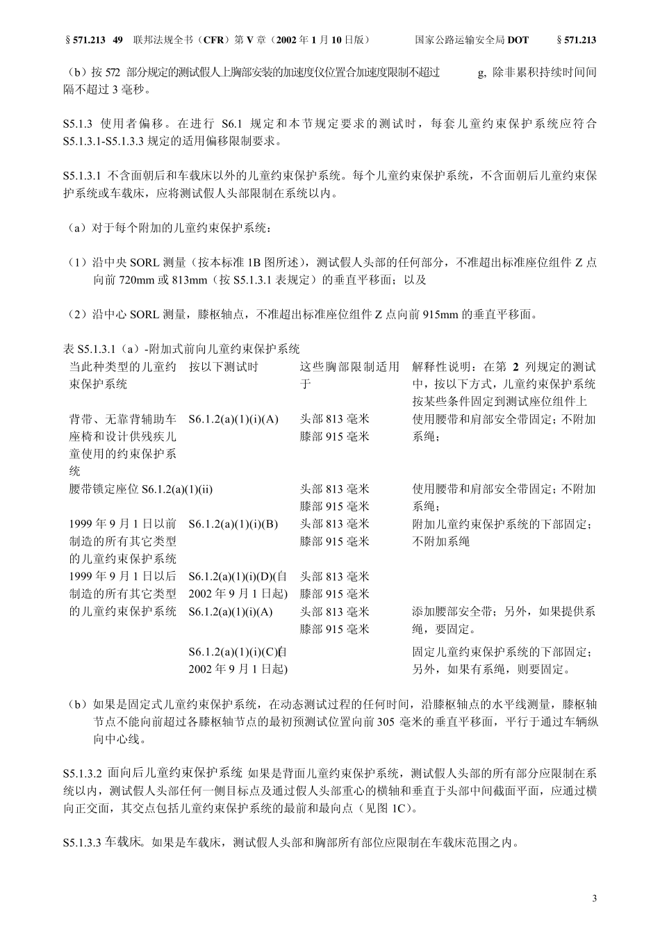 FMVSS213儿童保护装置中文版_第3页