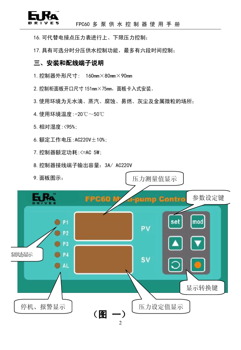 FPC60多泵控制器说明书_20091123_第3页