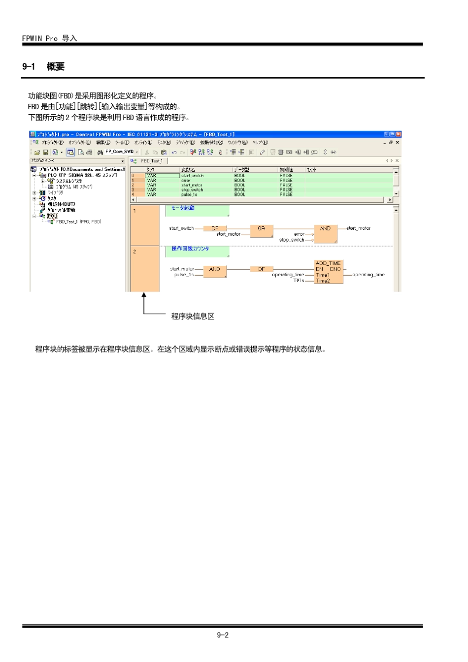 FPWINPro(第9章_利用功能块图编写程序)_第2页