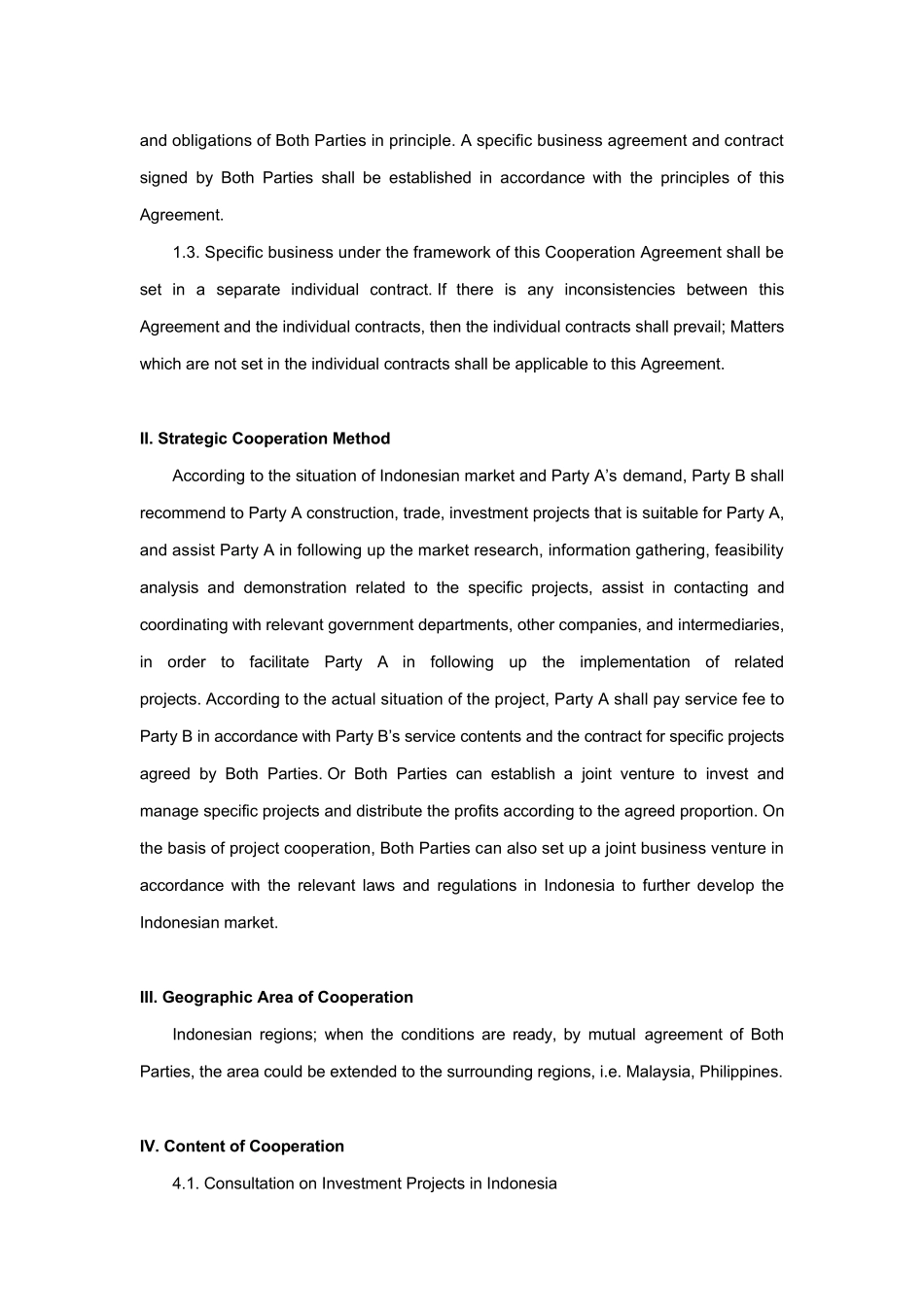 FrameworkAgreementforstrategiccooperation战略合作框架协议_第3页