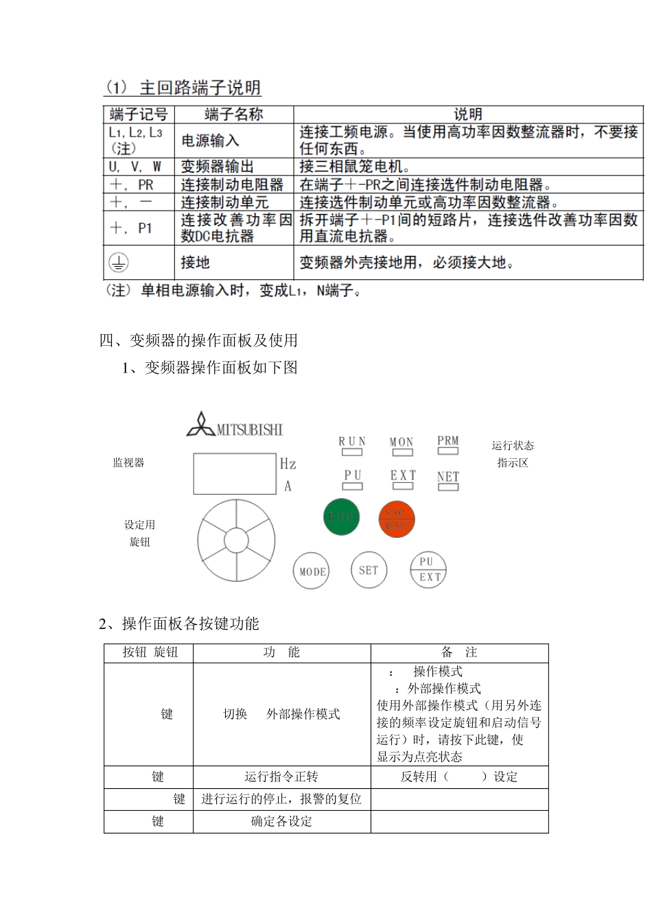 FRD700变频器基本参数设置+实验指导书上课_第2页