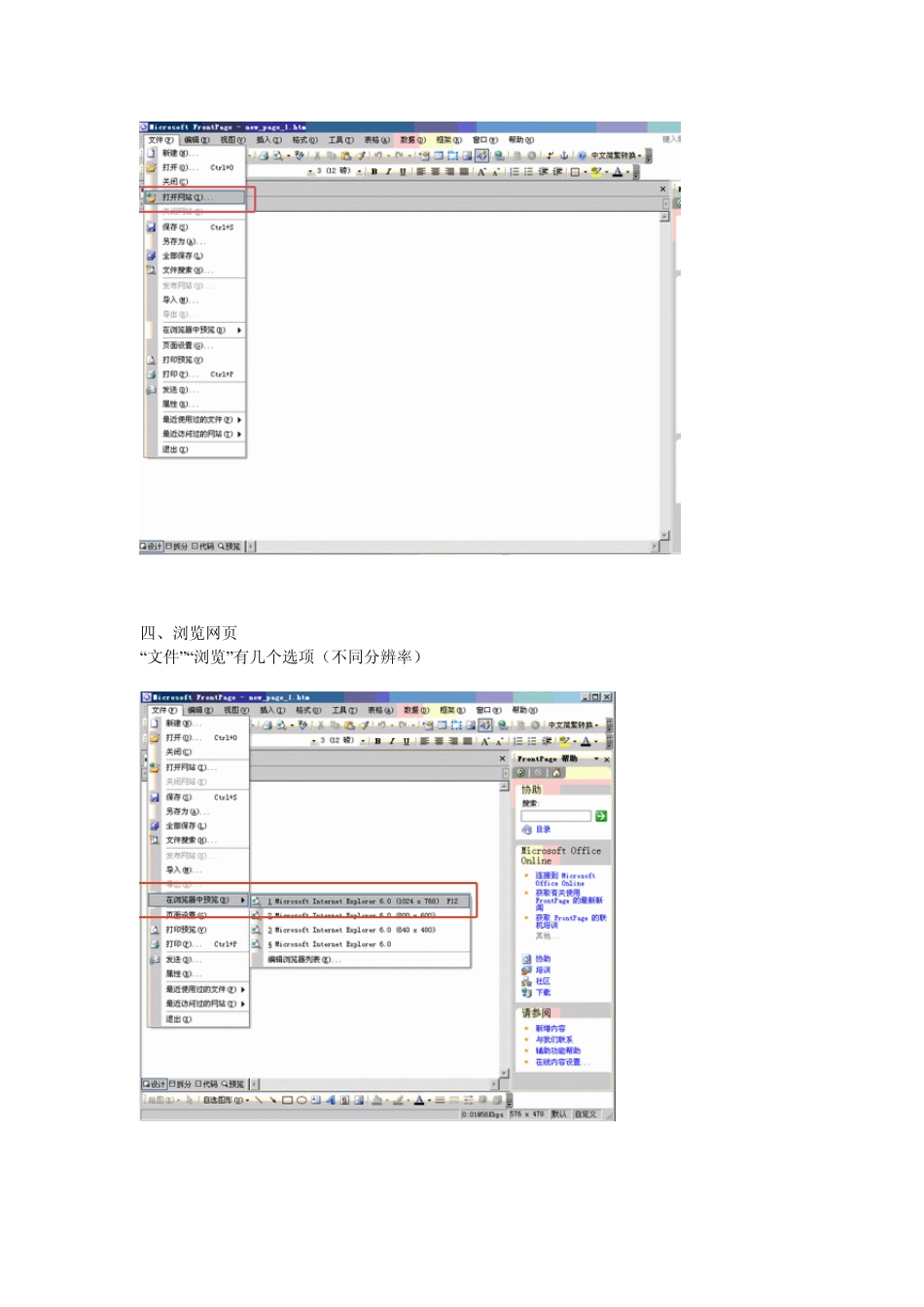 FrontPage2003使用方法_第3页