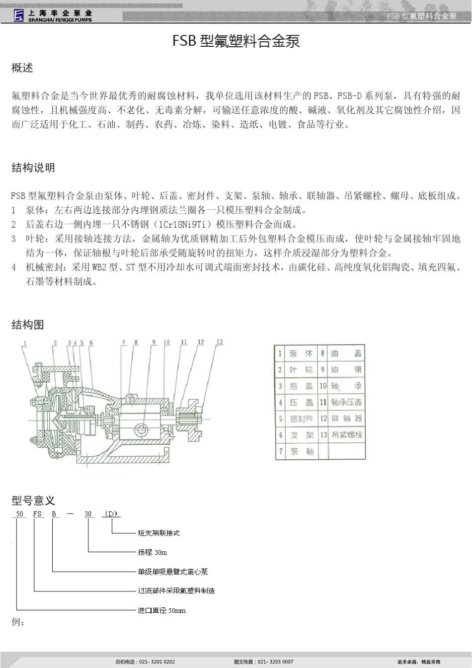 FSB型氟塑料合金泵_第2页
