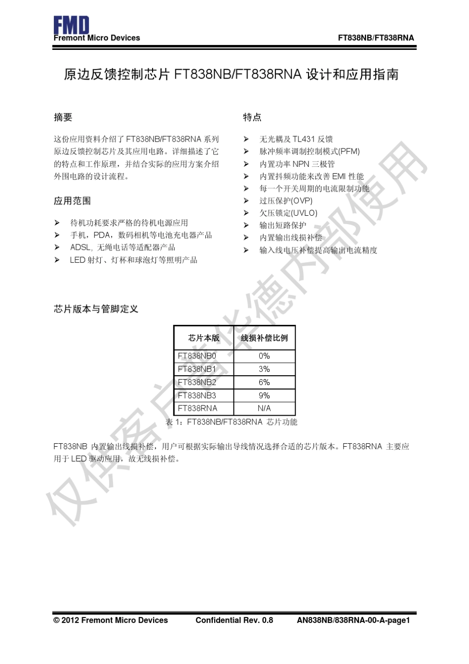 FT838NB_FT838RNAApplicationNote_第1页
