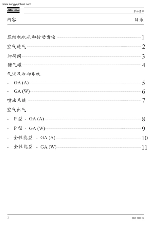 GA30,37,45,55,75零件手册