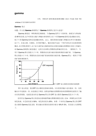 gamma的完全理解
