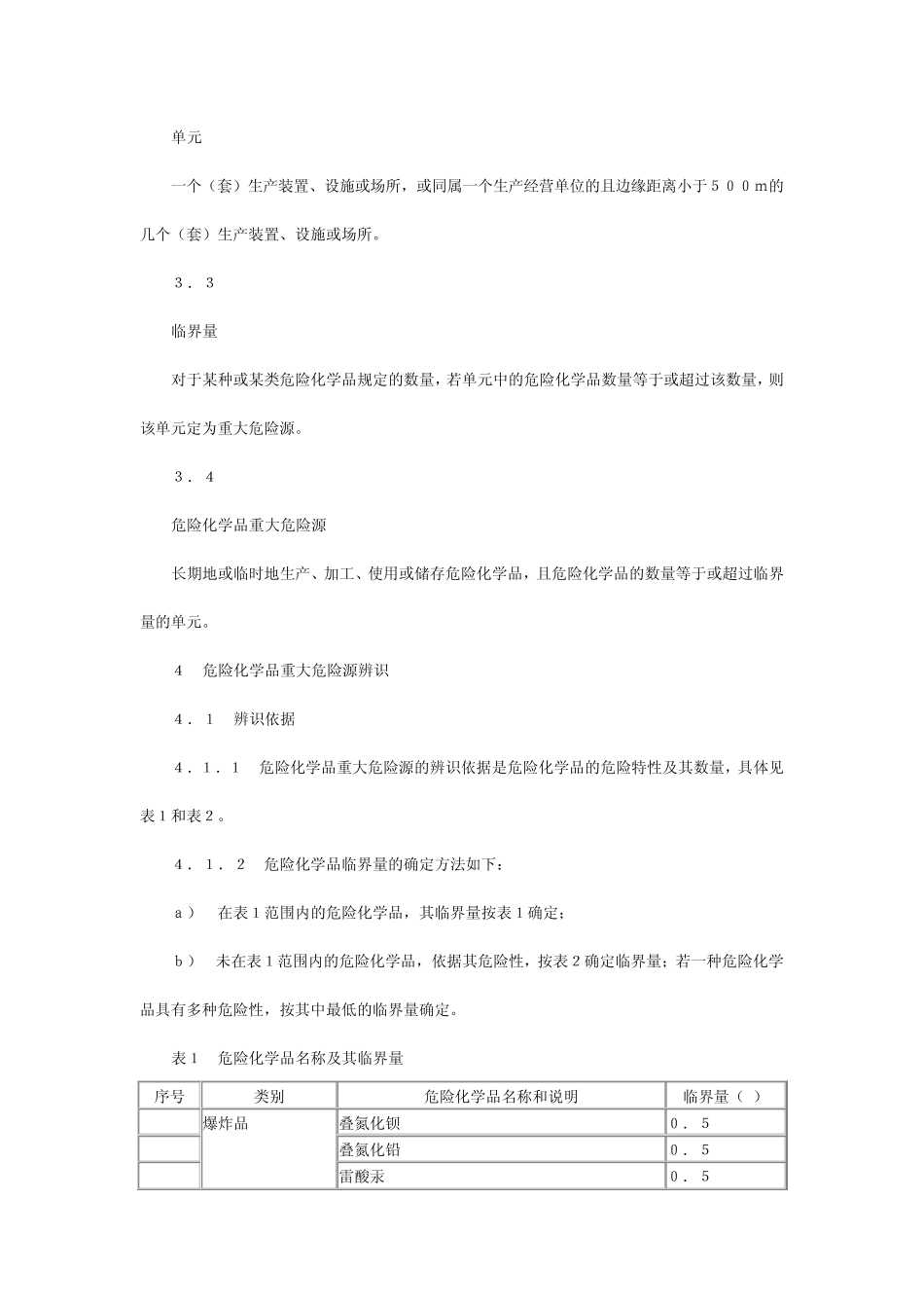 GB182182009_危险化学品重大危险源辨识标准_第3页