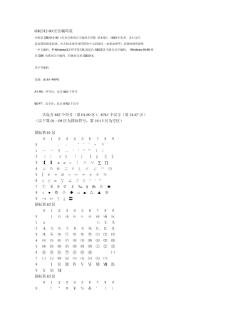 GB231280简体中文字符集
