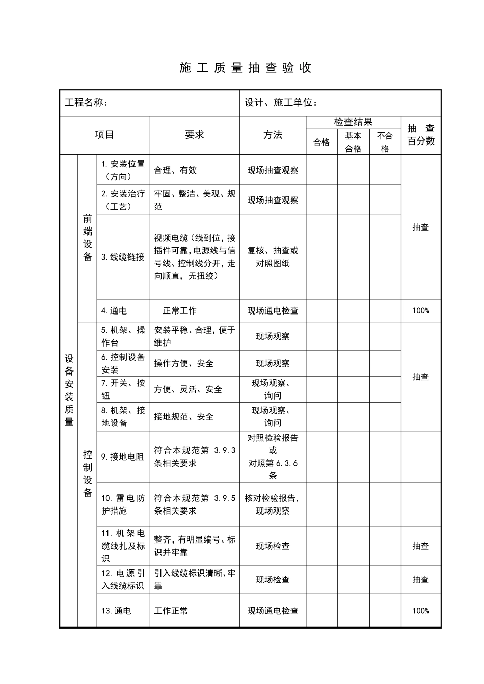 GB50348验收表汇总_第3页