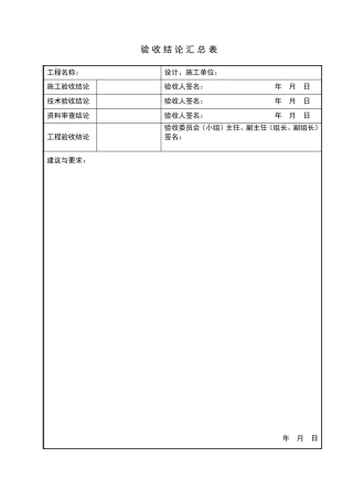 GB50348验收表汇总