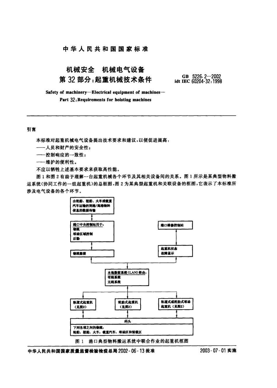 GB5226.22002机械安全机械电气设备第32部分：起重机械技术条件_第3页