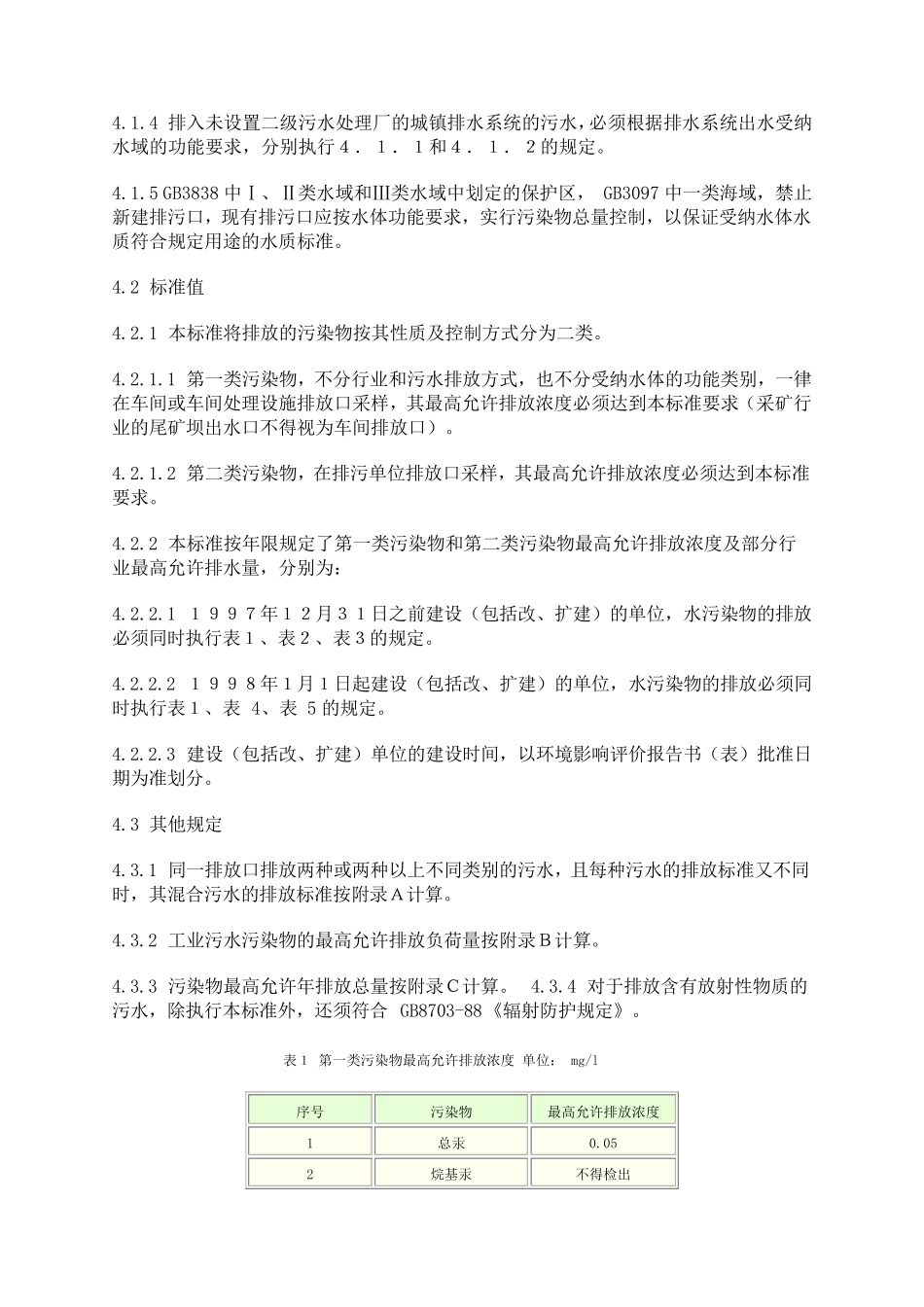 GB897896污水综合排放标准_第2页
