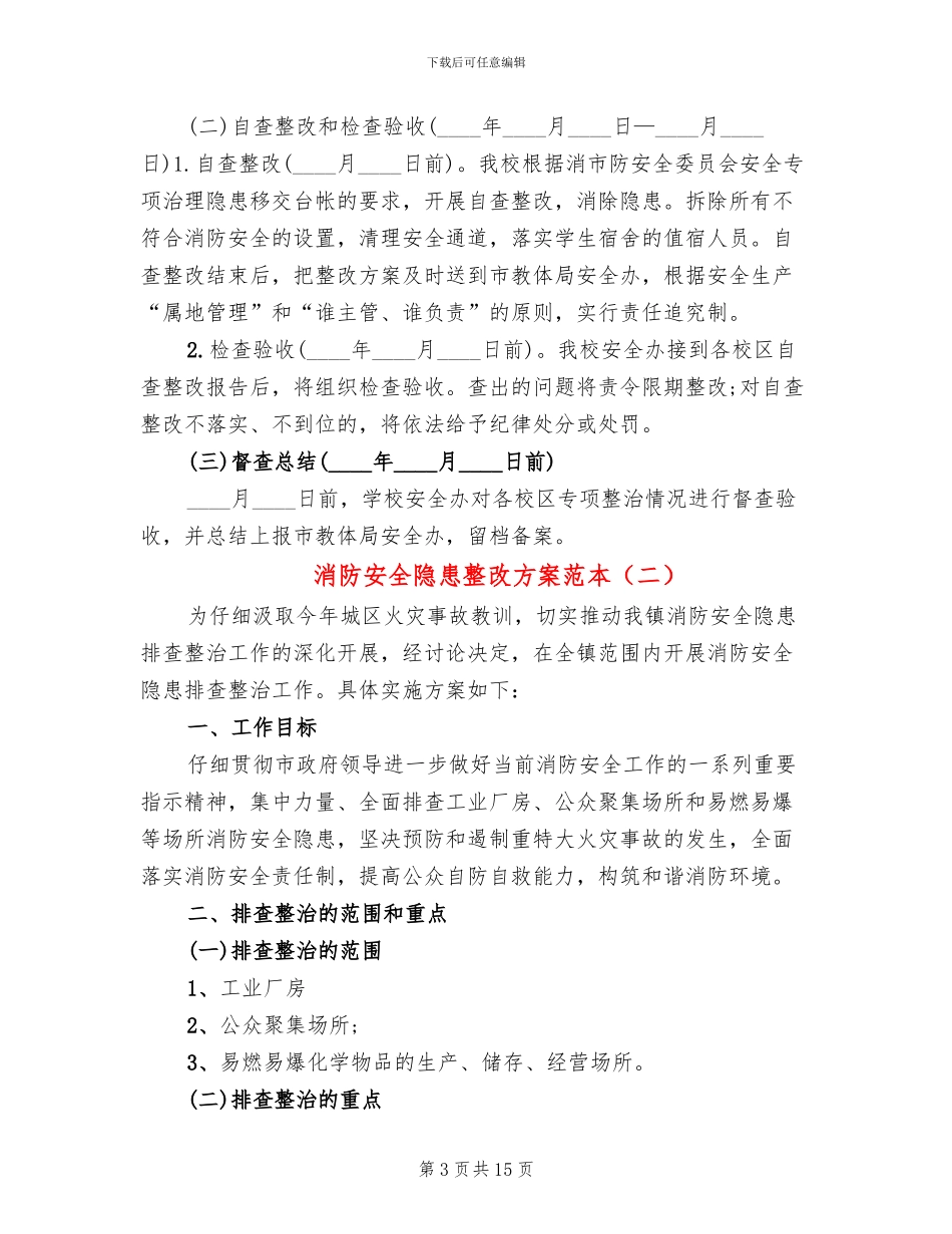 消防安全隐患整改方案范本_第3页