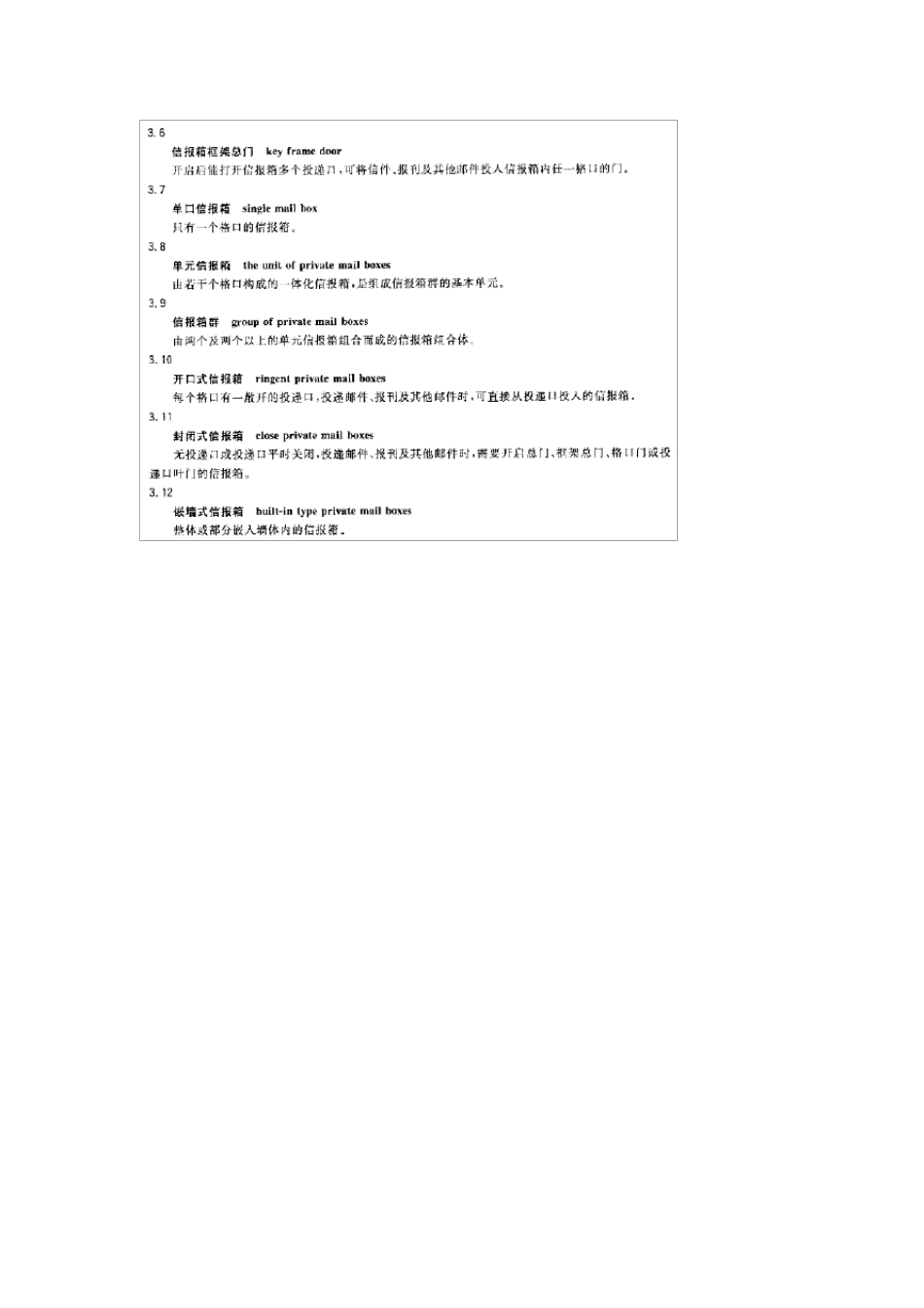 GBT242952009住宅信报箱_第2页