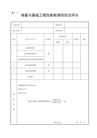 GBT503752016建筑工程施工质量评价标准(表格)