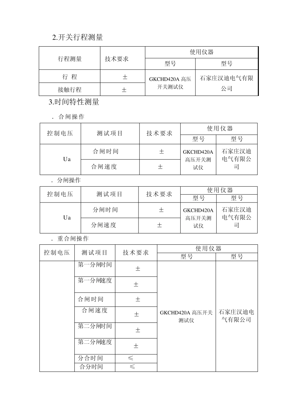 GCB和GIS出厂试验项目清单_第3页