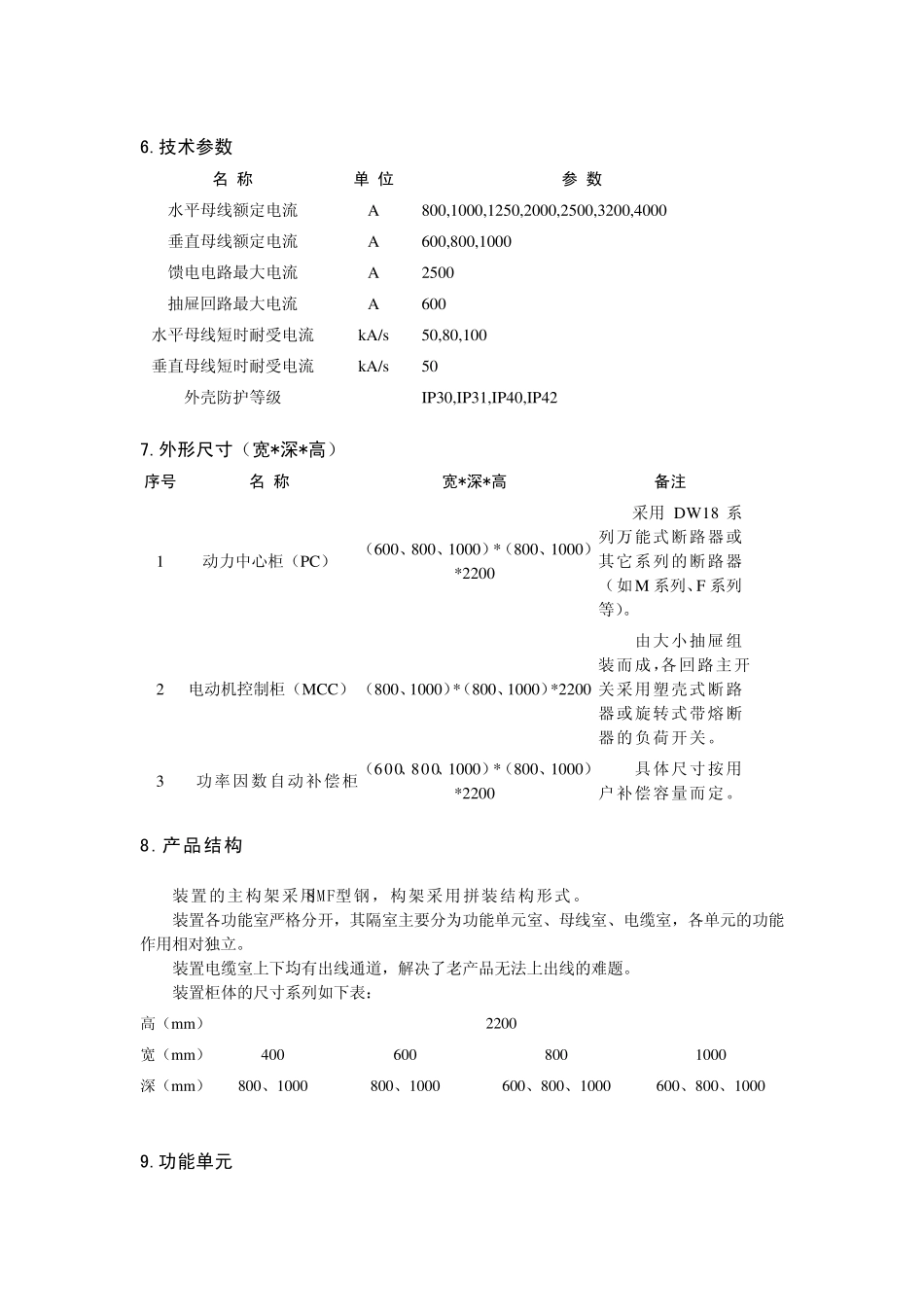 GCS型低压抽出式开关柜_第2页