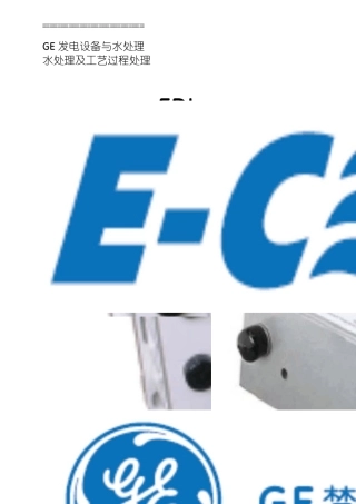 GEEDI2015版(工业用电去离子模块)