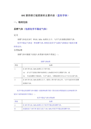 GHS第四修订版