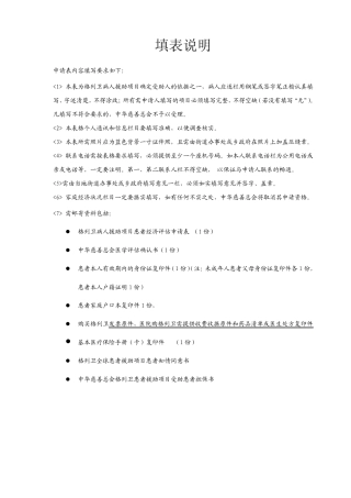 GIPAP共助计划患者申请表