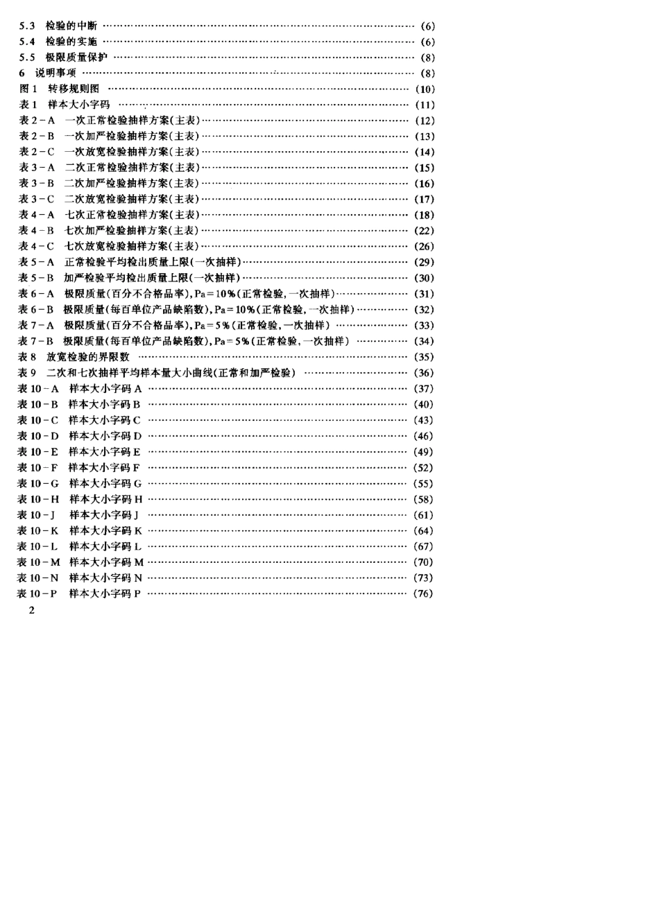 GJB179A1996计数抽样检验程序及表_第3页
