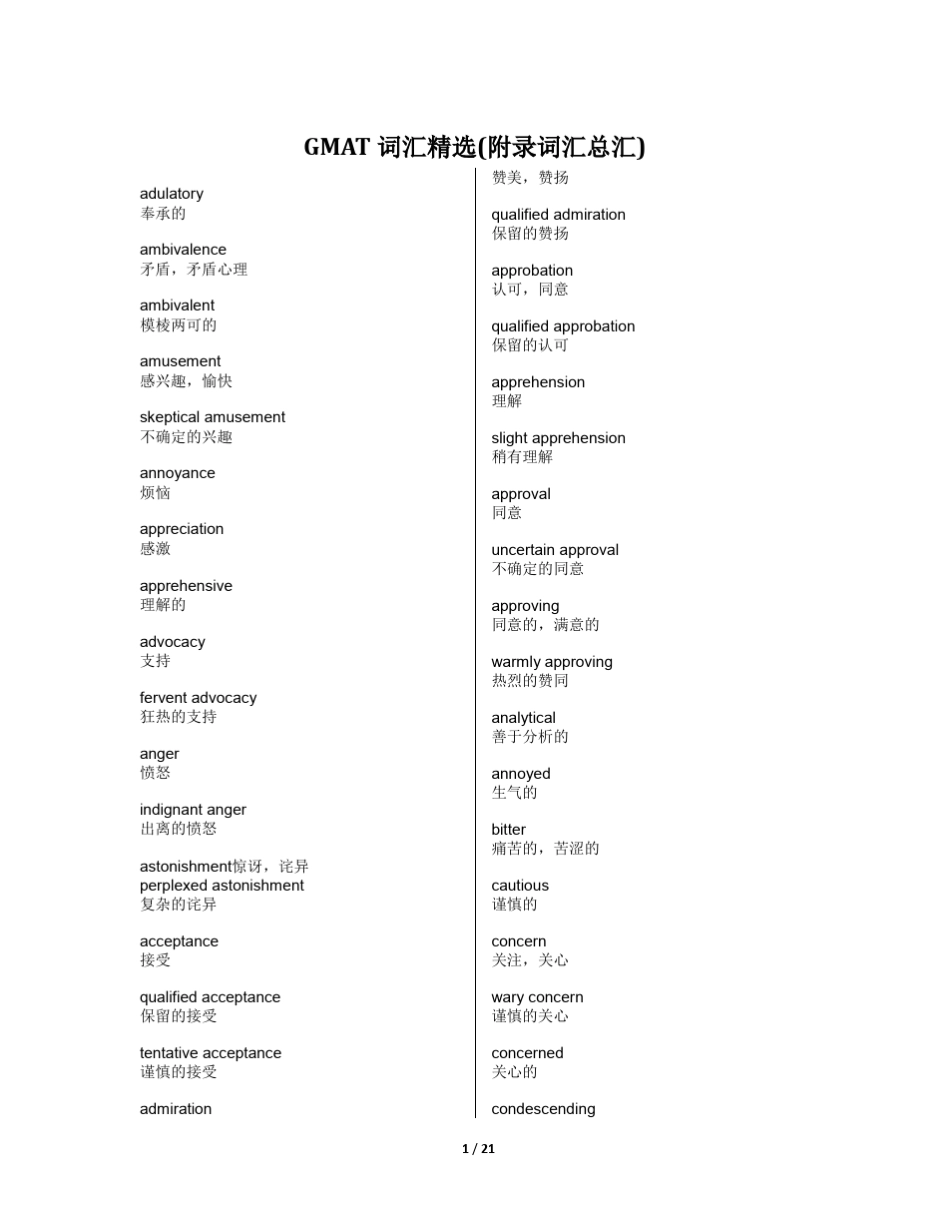 gmat词汇(附录词汇总汇)_第1页
