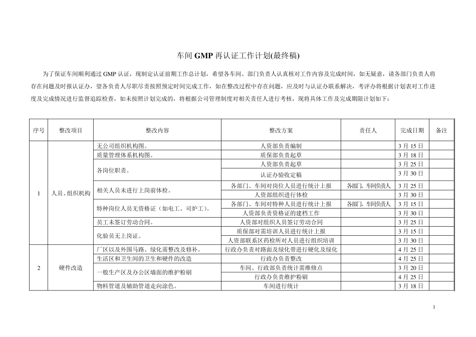 GMP认证工作计划_第1页