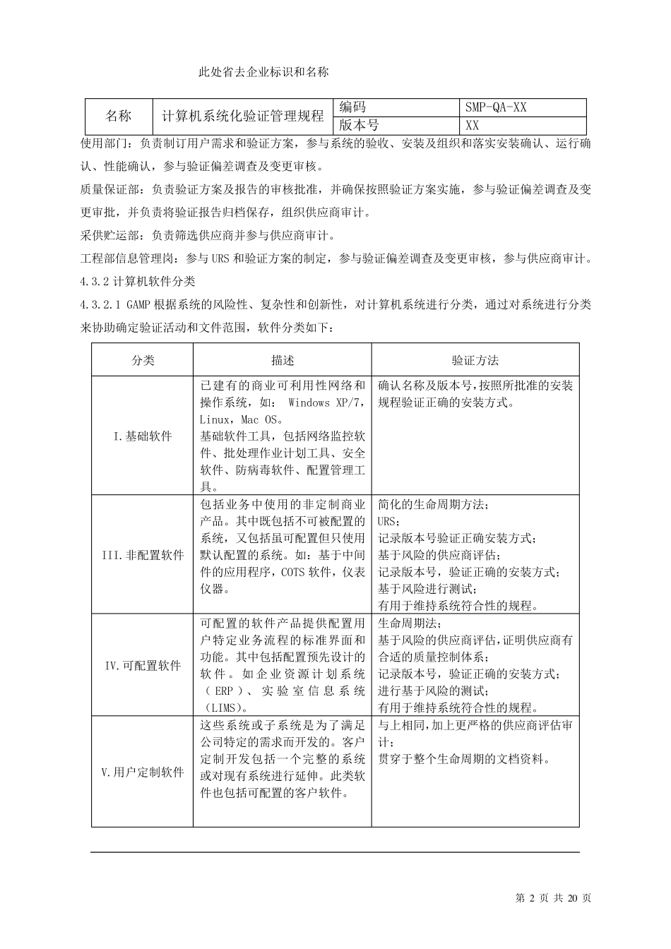 GMP认证计算机化系统验证管理规程_第2页