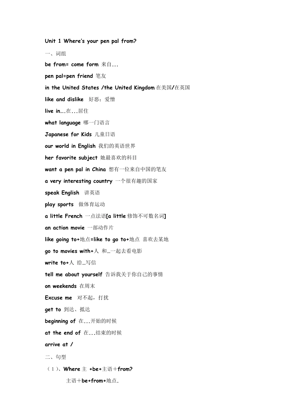 goforit英语七年级下册总复习资料_第1页